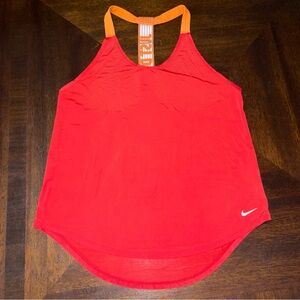 Nike Red-Orange Tank Top